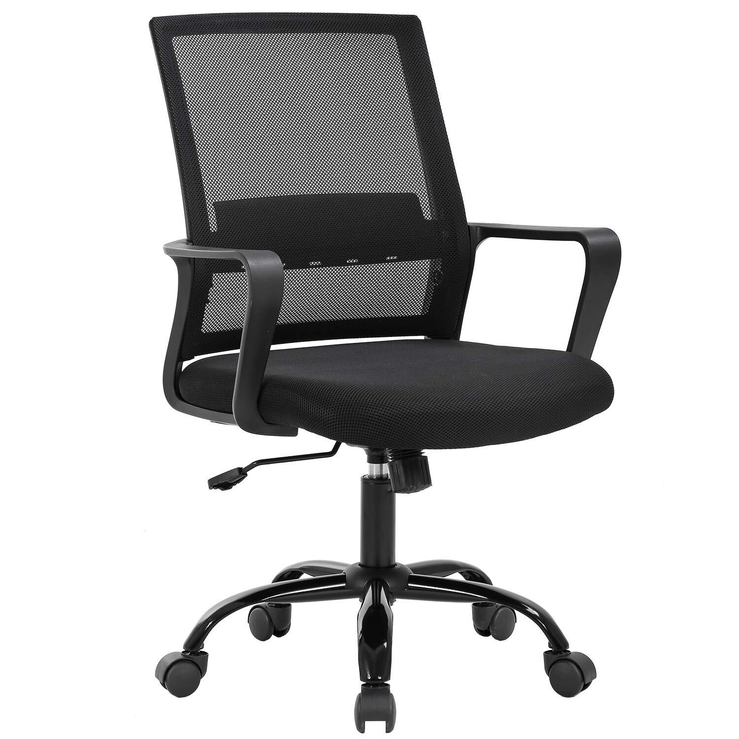 Ergonomic Home Office Chair with Swivel & Rolling Wheels for Executive Desk