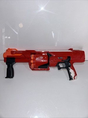 2014 Nerf Mega Rotofury Blaster Gun Rot Kind Kinder Orange (Volle Runde Darts)