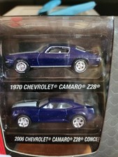 Greenlight Factory 2 Pack 1970 Chevrolet Camaro Z28 2006 Camaro Z28 Concept MISB