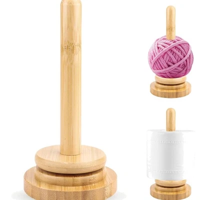 Wollabwickler Holz handgefertigt Drehbarer Garnhalter für Stricken, Dekoratio... - Bild 1 von 4
