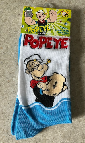 NEW! POPEYE®️CREW SOCKS ~ MEN 8-12 / WOMEN 9-14 ~ YOU CHOOSE 1 or ALL ~ 1+ SHIP - Picture 3 of 7