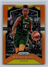 MERCEDES RUSSELL 2020 PANINI PRIZM WNBA #75 ORANGE PRIZM SP 63/65 SEATTLE STORM