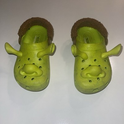 Shrek Crocs - J2 Kids- Includes All Jibbitz And Strap