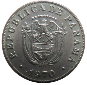 1970 Panama 5 Centesimos Coin