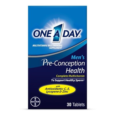 One A Day Men's Pre-Conception Health Multivitamin to 30 Count (Pack of 1) 