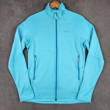 Patagonia R1 Fleece Jacket Womens Medium Blue Full Zip Lightweight Mid Layer