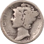 1921 Mercury Dime, Good, Semi-Key Date, Wholesome Circulated Coin!