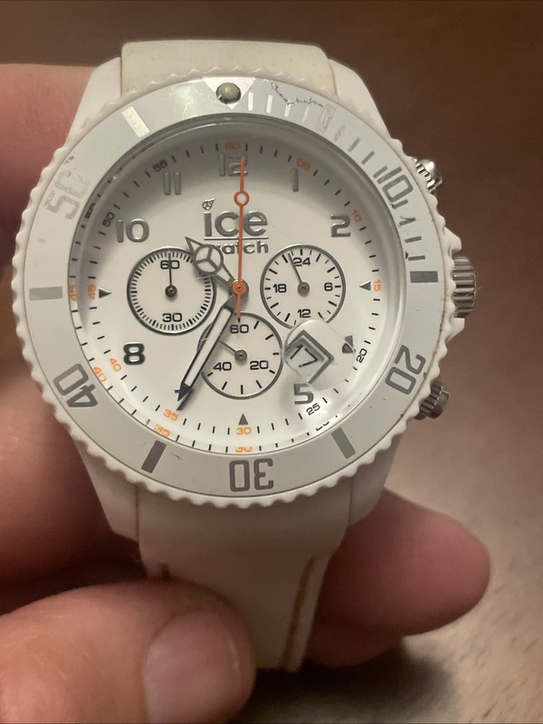 Authentic Ice Chrono White Big Watch CH.WE.B.L.11