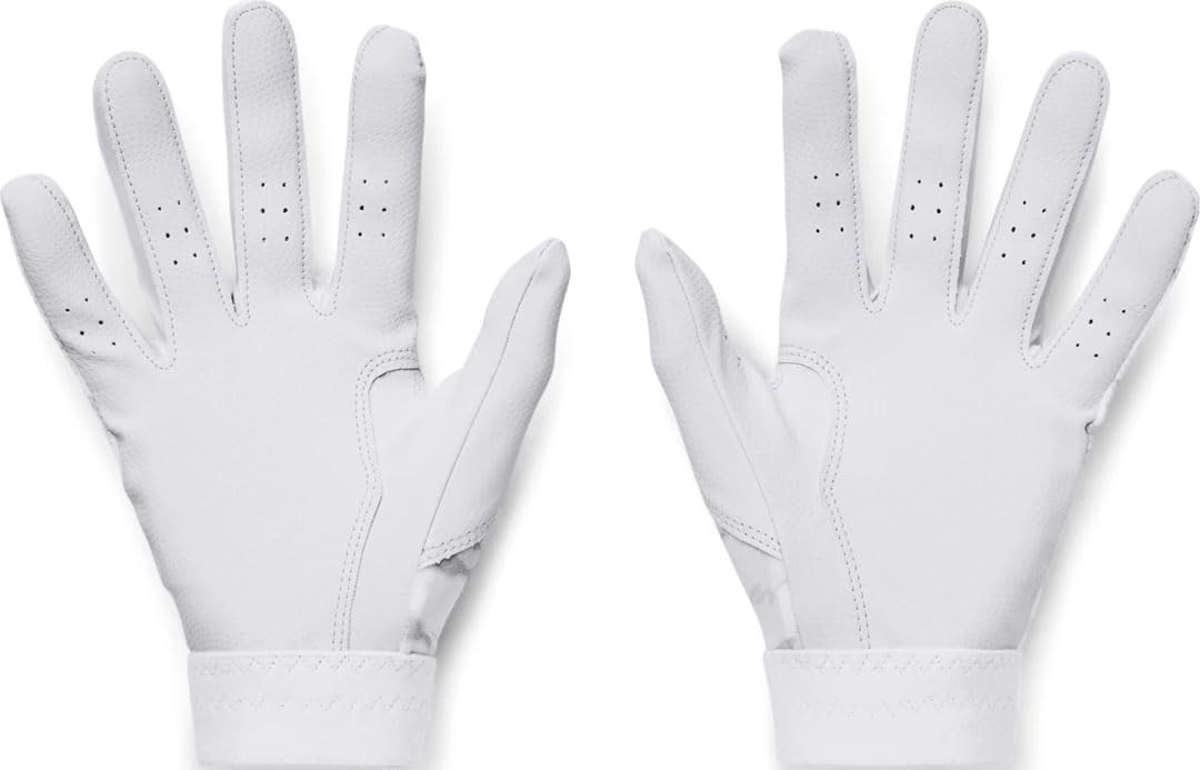 Large White Gold Sport Activity Gloves With Heatgear Fabric And Breathability