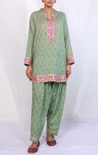 Generation Green and Pink Kurta and Shalwar Set