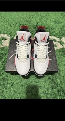 Size 12 -Jordan 4 Retro Red Cement READY  TO SHIP SUPERCLEAN  