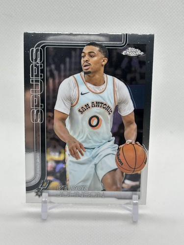 Keldon Johnson – 2025-26 Topps Chrome Basketball · Base Cards #220 Keldon Johnson