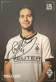 Kevin Diks Drucksignierte Autogrammkarte Borussia Mönchengladbach 25/26