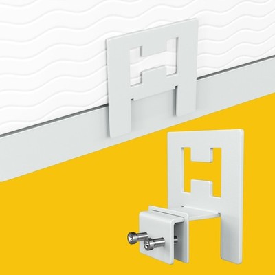 6 Stück Matratze Gleit Stopper Halterungen/verstellbar 0,5-1,4 Zoll Breite/weiß Anti-