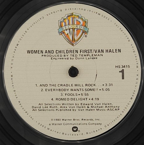 Van Halen - Women And Children First READ DESCRIPTION (LP, Album) (Very Good (VG - Picture 3 of 4