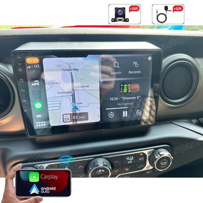 32G Android 13 Carplay Stereo Radio GPS Navi WIFI For 2018-2019 Jeep Wrangler JL