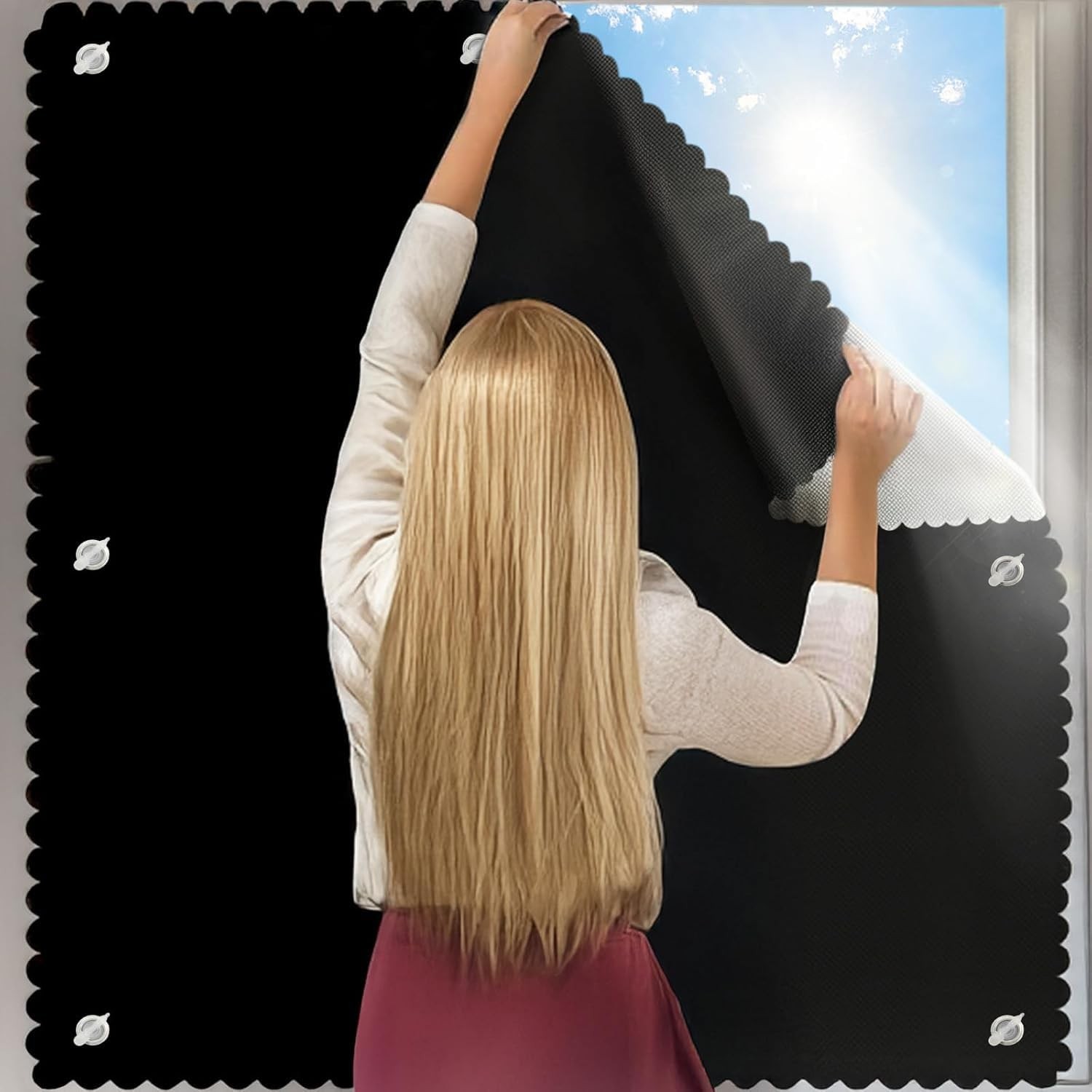 Store Fenêtre de Toit S06 Haute Performance - Rideau de Lucarne 606 en Toile Premium 96x93