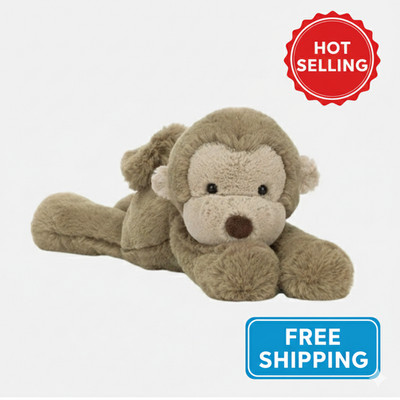 Lie Down Monkey Jim Plush Toy Ultra Soft Stuffed Animal Gift