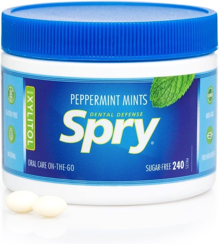 Peppermint Xylitol Candy - 240 Count Pack, Non-GMO, Gluten-Free Breath Freshener - Picture 9 of 11