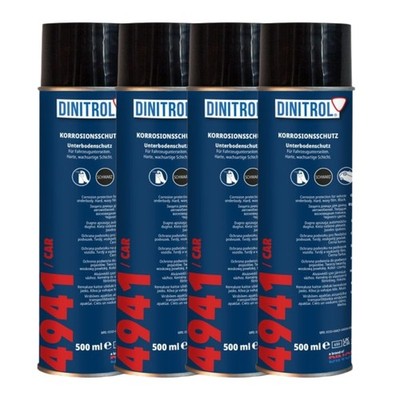4 x Dinitrol 4941 Unterbodenschutz stark korrosiv 500 ml