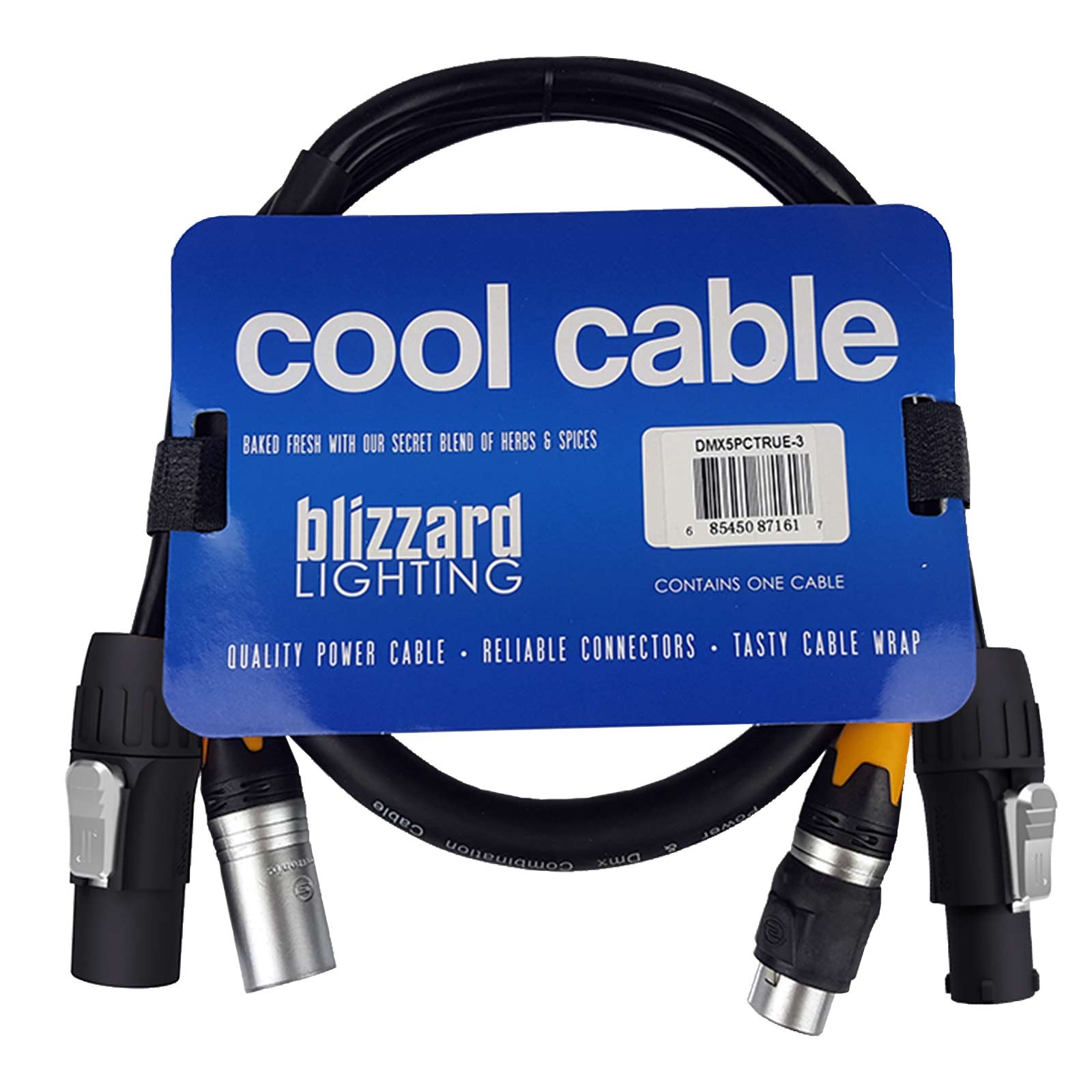 Blizzard Lighting DMX5PCT-3 3FT IP Rated 5-Pin DMX Combo Cable