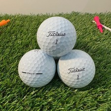 Titleist Pro V1 Premium Golf Balls x 12 Pearl Grade White - Used Lake Balls