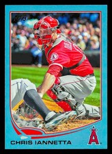 2013 Topps #337 Chris Iannetta Blue Los Angeles Angels