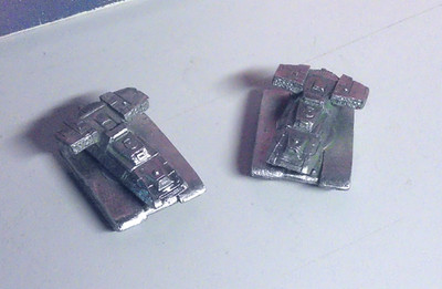 BATTLETECH BATTLEDROIDS HUNTER TANK SET (RAL PARTHA, METAL, VERY RARE)