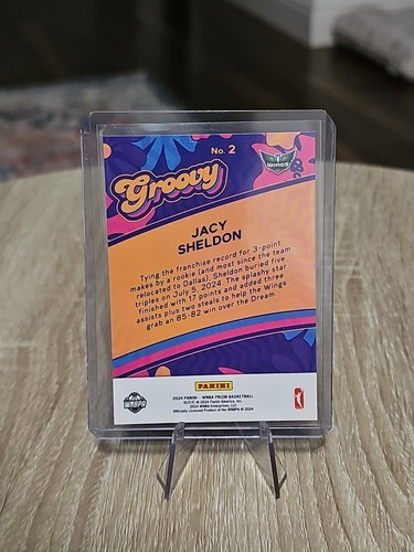 Jacy Sheldon Rookie Groovy 2024 Panini WNBA Prizm Basketball Card #2 - Picture 2 of 2