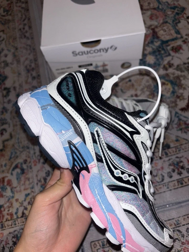 Saucony Omni Baskets homme running multicolore tige basse à lacets - Photo 3/4