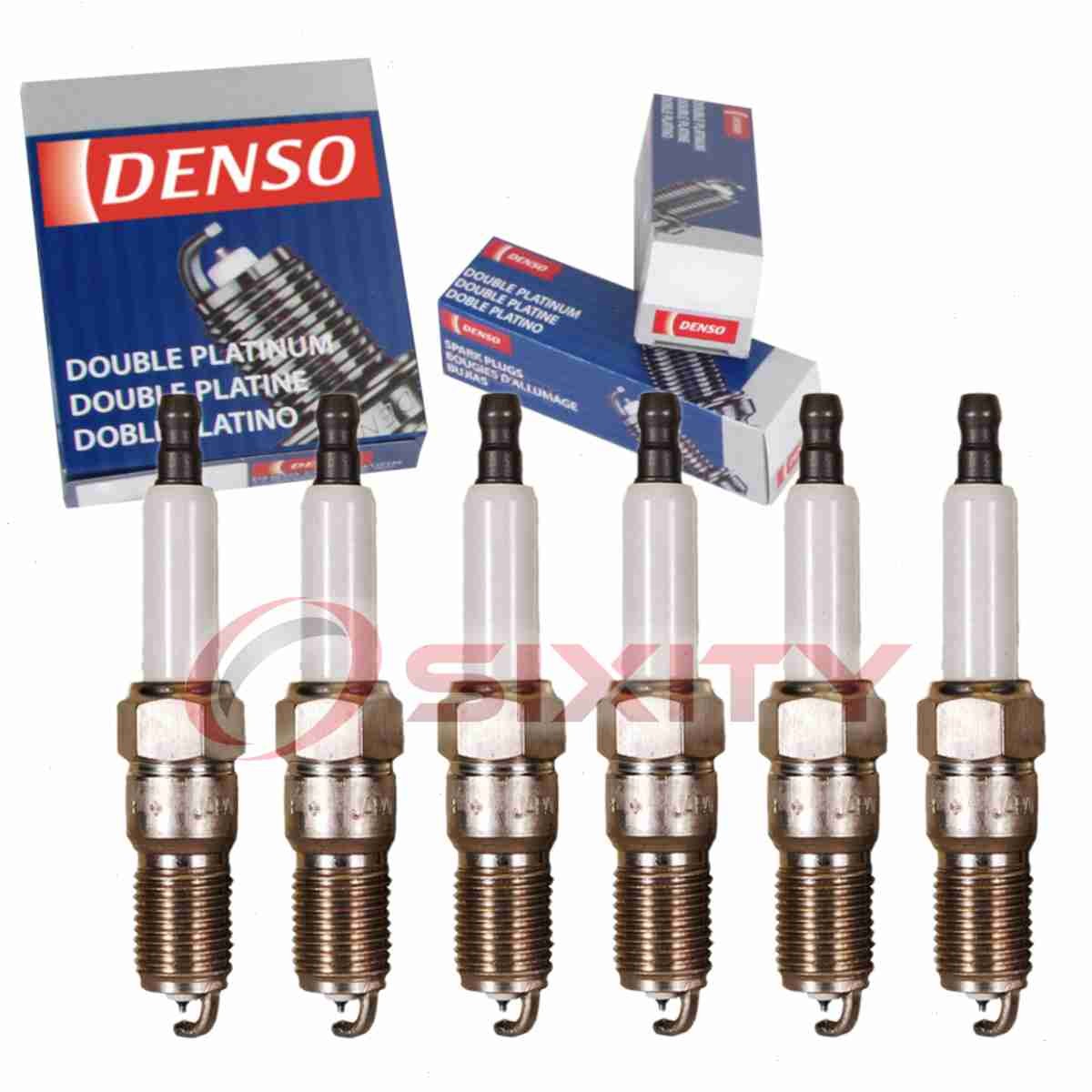 6 pc Denso Platinum Long Life Spark Plugs for 1988 Oldsmobile Cutlass Calais zn
