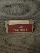 1 Box 50 Rolls Unsearched Lincoln Cent Penny OBW Paper Rolls Free Shipping