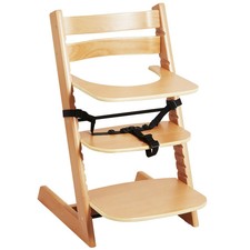 Wooden High Chair for Babies  Toddlers, Convertible Adjustable Feeding Chair, E
