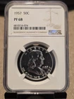 1957 Franklin Half Dollar Proof NGC PF 68 PR 68 Gem Silver Coin 50C