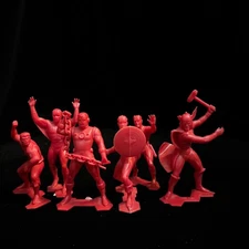 Marx Marvel Avengers 6" Figures Full Set Cap Iron Man Thor Spidey Daredevil Red