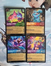Lorcana Attack Of The Vine Darkwing Duck Sully  Boo Winnie The Pooh Piglet Foil