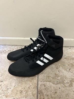 ADIDAS HVC 2 Wrestling Mens Size 15 Shoes MMA Boxing Black White Gum AQ3325 NEW