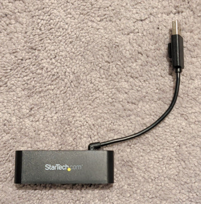 StarTech.com USB 2.0 4-Port Hub 1:4 USB-A Male to 4x USB-A Female Black