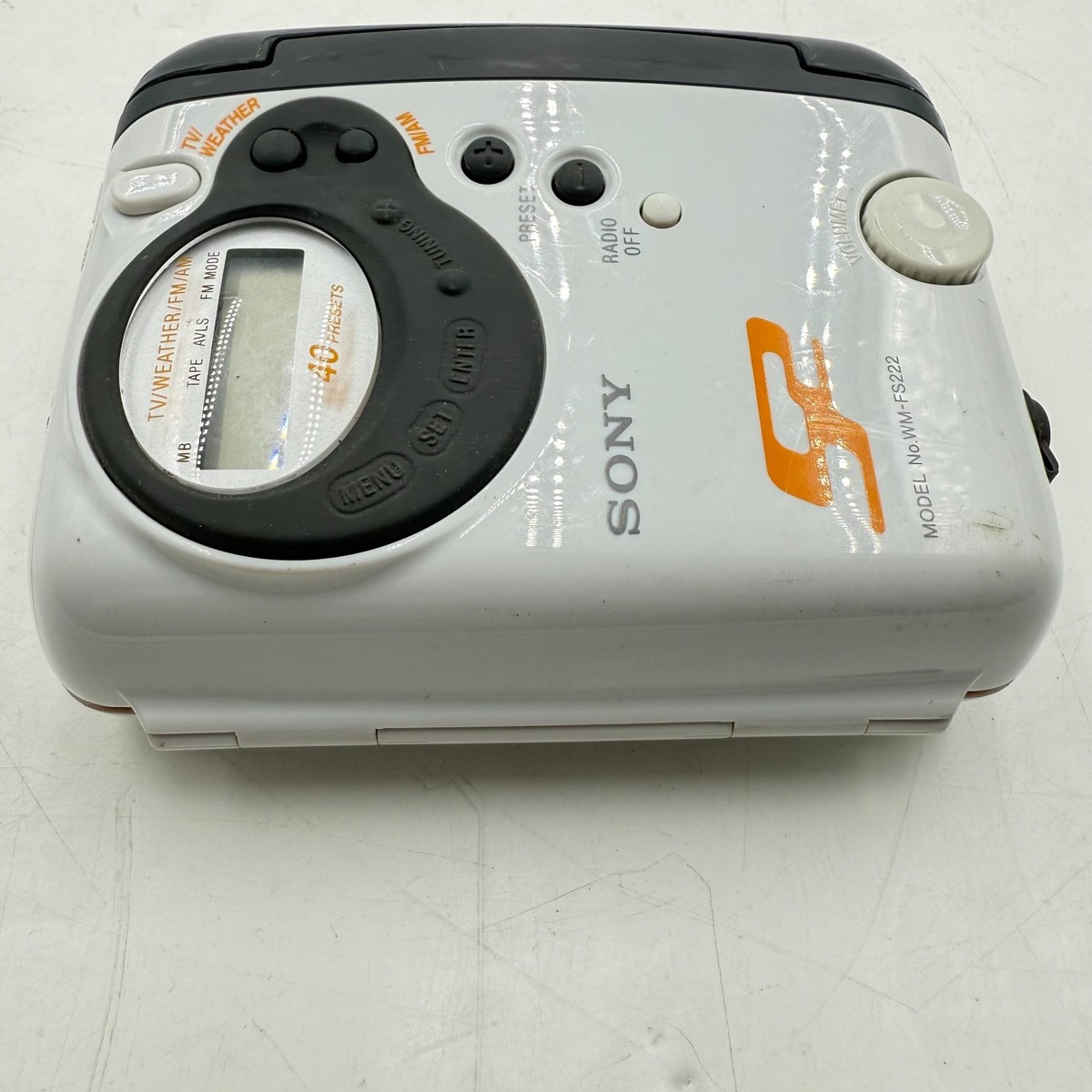 Vintage Sony Walkman WM-FS222 Cassette Player AM/FM/Weather Radio