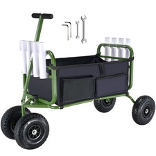 VEVOR Beach Fishing Cart Foldable Fishing Trolley 136 kg with Balloon Tires