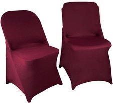 10PCS Stretch Spandex Folding Waterproof Chair Covers,Universal Fitted Chair