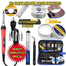 80W Electric Soldering Iron Welding Gun Tool Kit Solder Wire Desoldering Pump