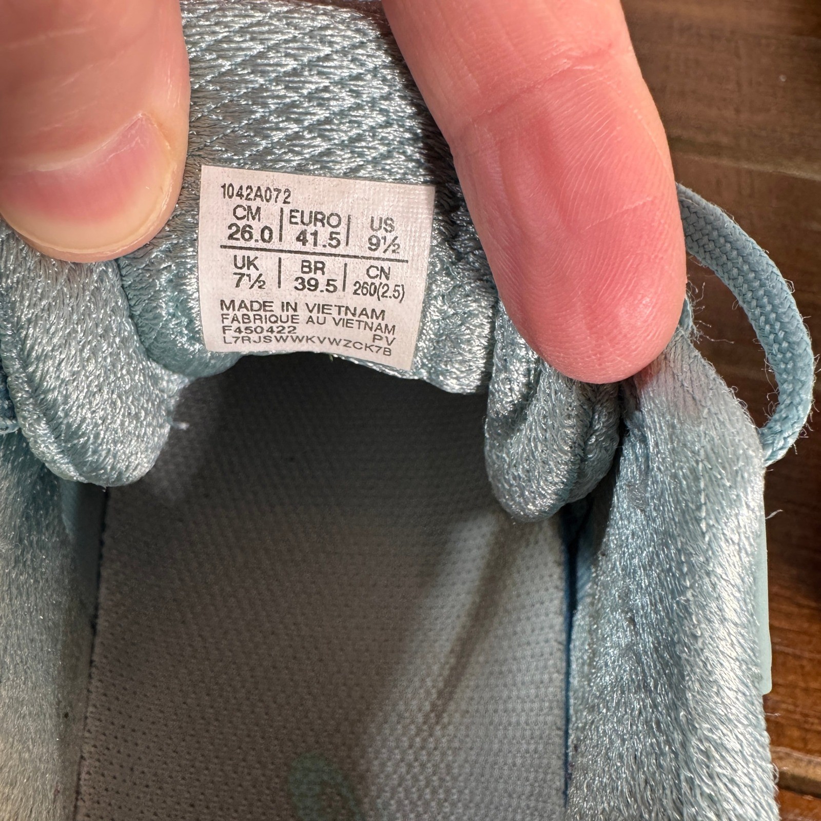 ASICS Gel-Resolution 8 Women's 9.5 Tennis Court Shoes Blue Mint Green Athletic thumbnail 9