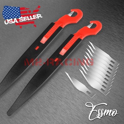 ESSMO Cutter Concealed Safety Hidden Blade Utility Knife Cardboard Film Tape DIY