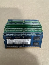 Lot of 10  4GB 2Rx8 PC3-10600S Laptop Memory Ram