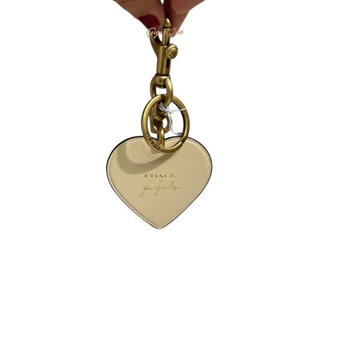 Coach Jennifer Lopez Heart Bag Charm Keychain - Picture 10 of 11