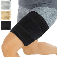 Thigh Brace - Hamstring Quad Wrap - Adjustable Compression Sleeve