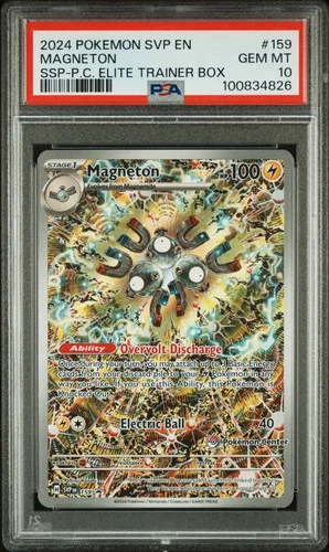 2024 Pokemon SVP EN-SV Black Star Promo Magneton Surging Sparks PSA 10 #159