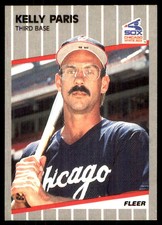 Kelly Paris 1989 Fleer #506 White Sox MLB READ FREE SHIPPING AutographDen