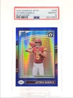 JAYDEN DANIELS 2024 DONRUSS OPTIC RATED ROOKIE BLUE HYPER B RC PSA 10 Q0004